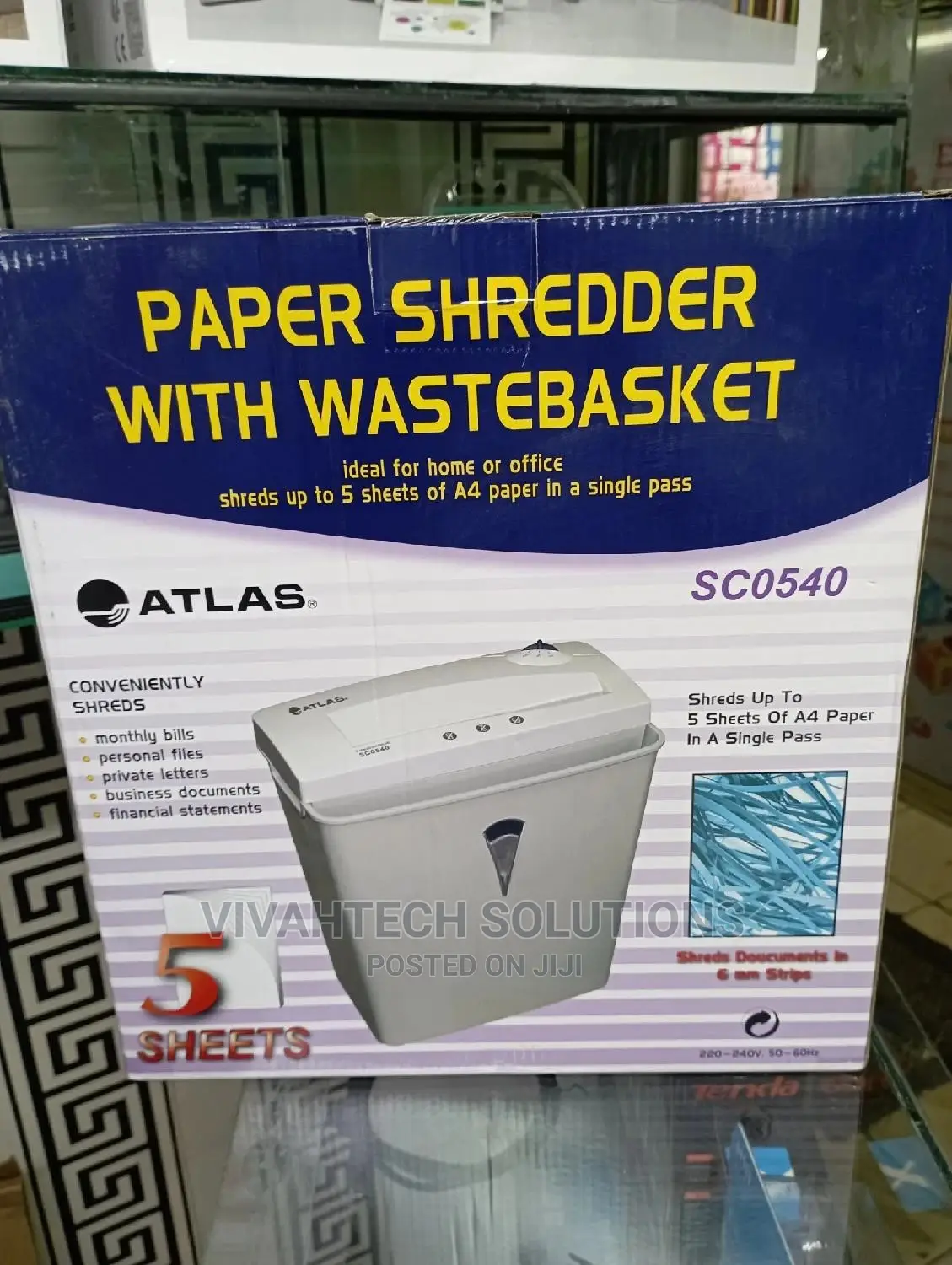 Atlas Paper Shredder Sc0540 5 Sheets