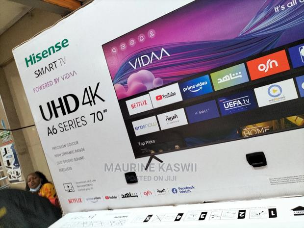 Hisense 70" Frameless Tv4k UHD Smart TV - Black