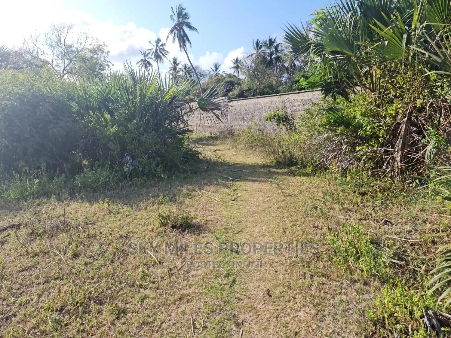 A Parcel of 10 Acres White Sandy Beach on Sale in Kikambala