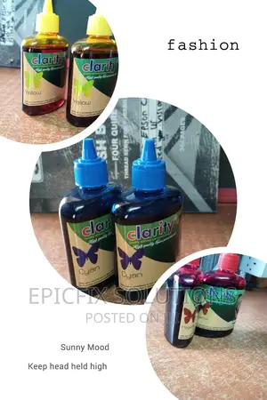 6 Different Clarity Inks 100ml.