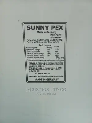 Sunny Pex Solar Panel 300watts
