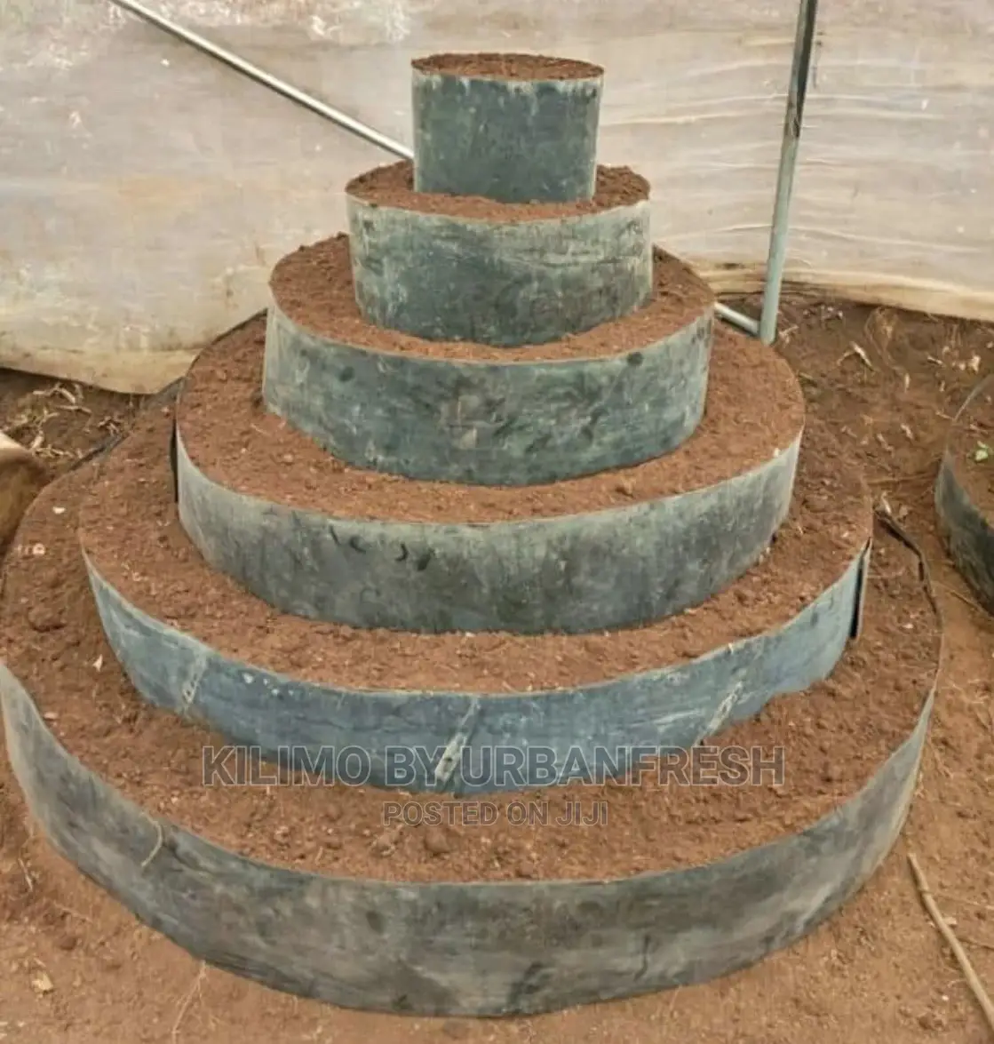 Six Storey Planter. Round (2nd Hand but Strong )