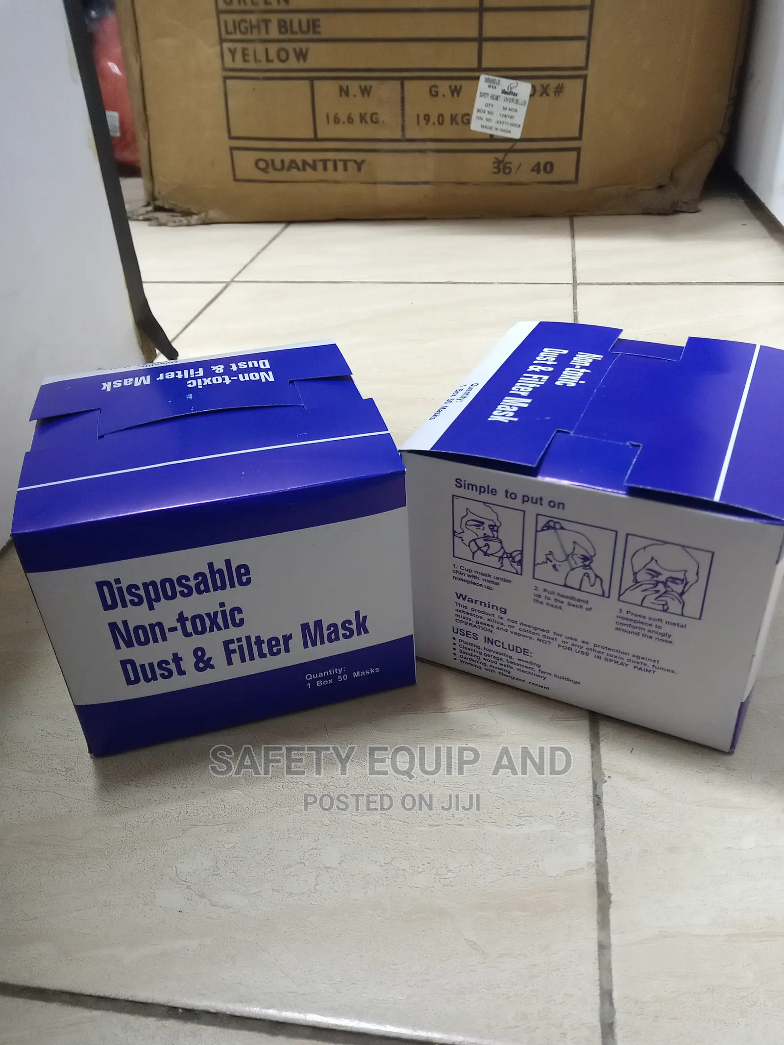 Dust Masks With Metal Nosepiece