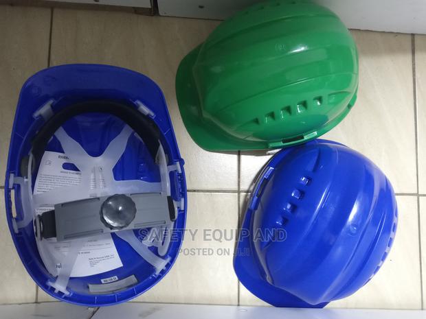 Green And Blue Industrial Work Helmets-all Colors Available - thumbnail 2
