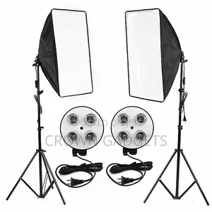 4 Bulbs Soft Box- Powerful Lighting Kit for Photography