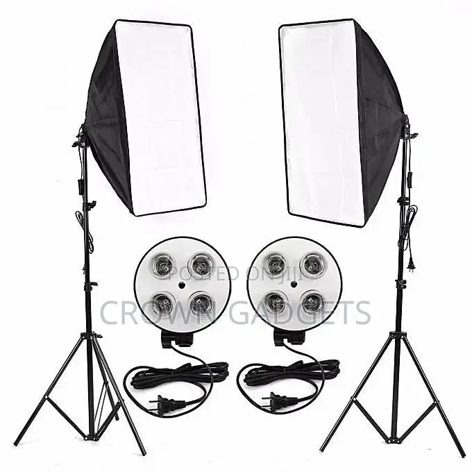 4 Bulbs Soft Box- Powerful Lighting Kit for Photography