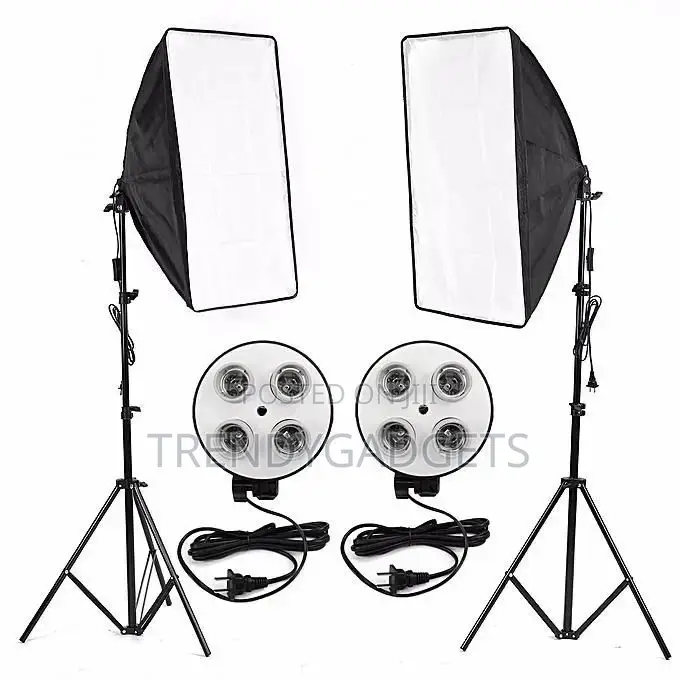 4 Bulbs Soft Box- Powerful Lighting Kit for Photography