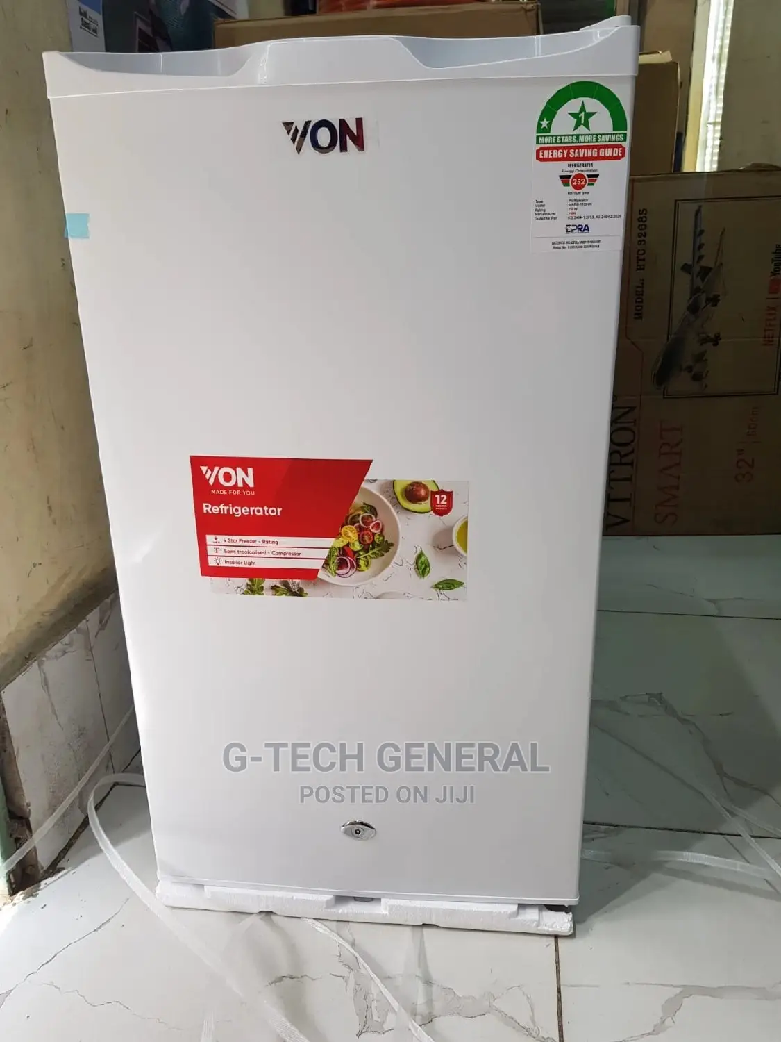 Von 90l Direct Cool Single Door Refrigerator