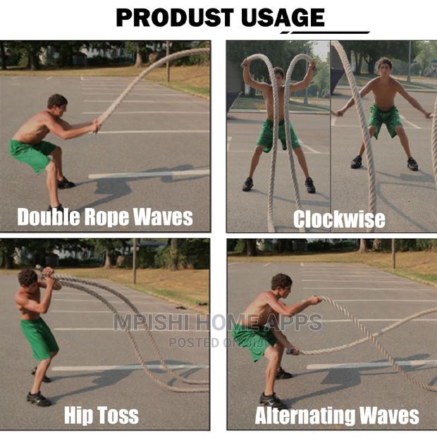 Battle Rope With Wall Ground Anchor - thumbnail 4