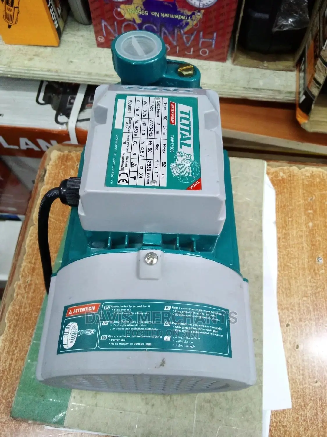 Total Booster Pump 1hp