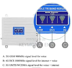 Tri Band Repeater 900 1800 2100 MHZ GSM 2g 3g 4g Mobile Sign