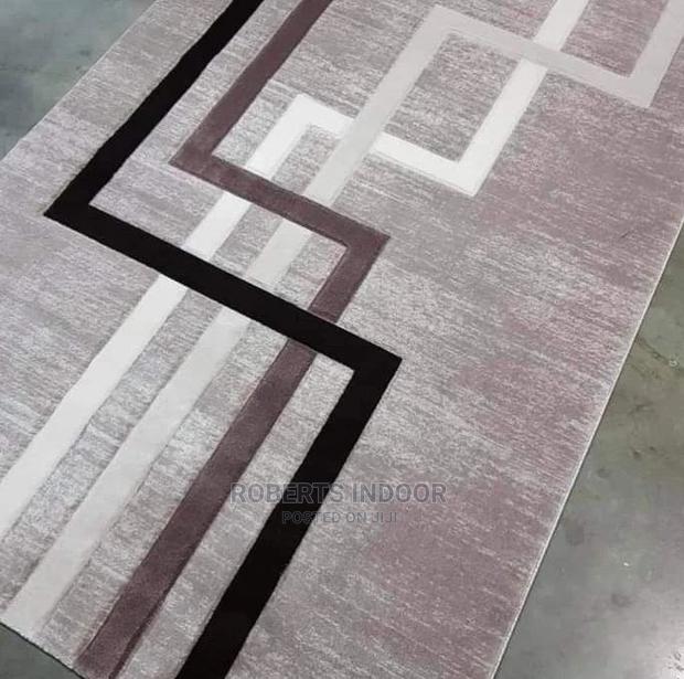 Stripped Brown Elegant Paris Carpet