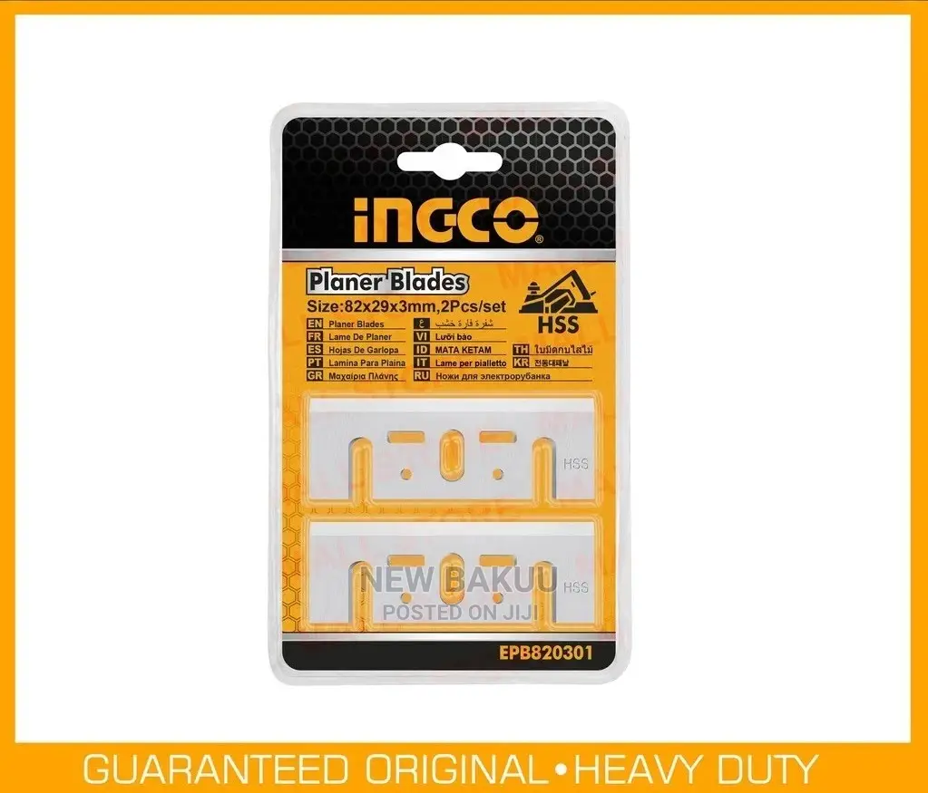 Ingco EPB820301 2pcs HSS Planer Blades 82X29X3.0mm _H