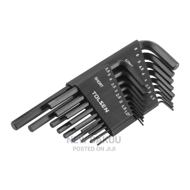 18pcs Inch Metric Hex Key Set