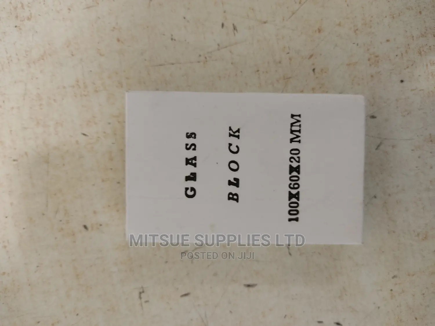 Rectangular Glass Block ( 100x60x20mm)