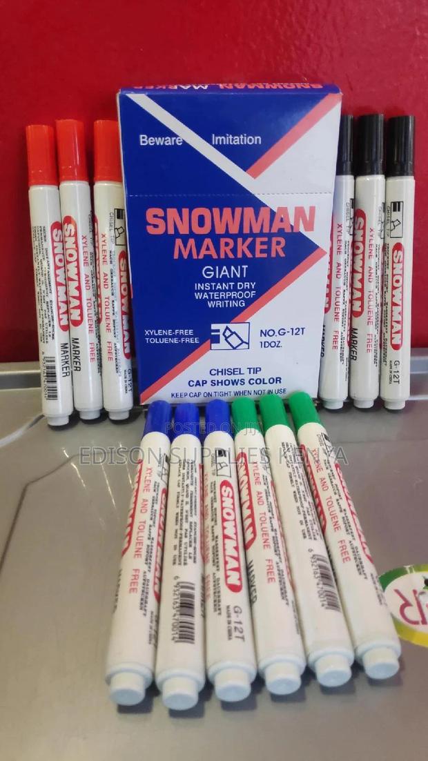 Marker Pens Snowman Marker Dozen Assorted Colours Permanent - main view