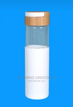 White Bottle With Glass