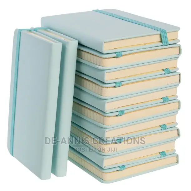 Light Blue A5 Notebooks With Strap