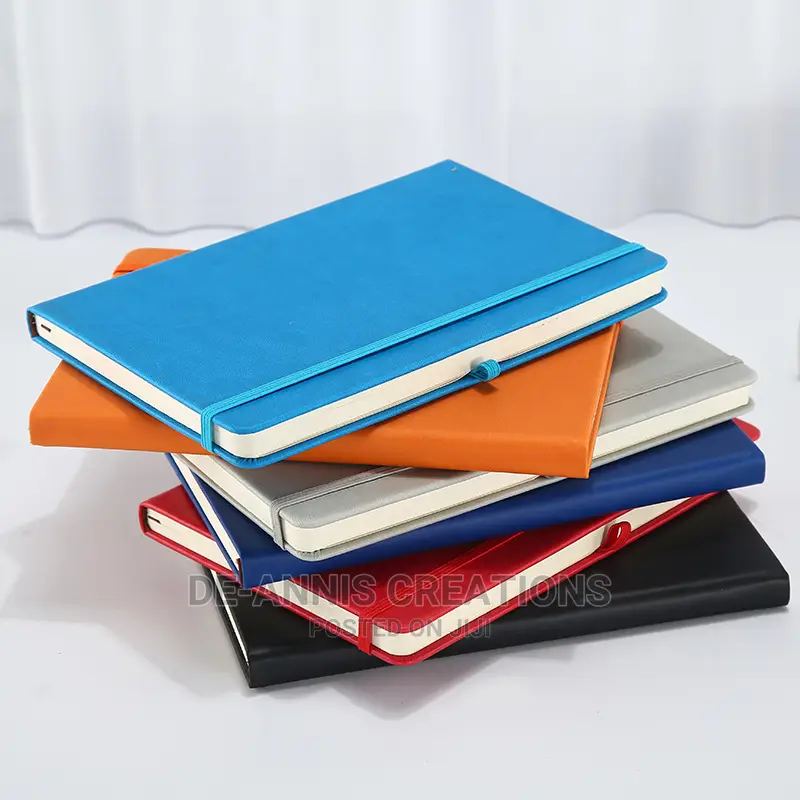 Cyan A5 PU Leather Notebooks