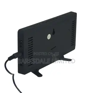 Digital Alarm Clock LED Mirror 2 USB Charger Ports Loud