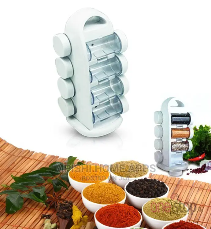 8pcs Revolving Spice Rack
