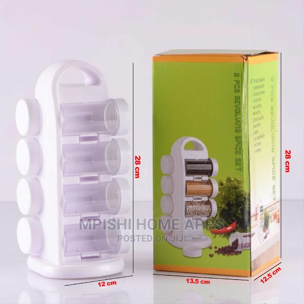 8pcs Revolving Spice Rack - thumbnail 4