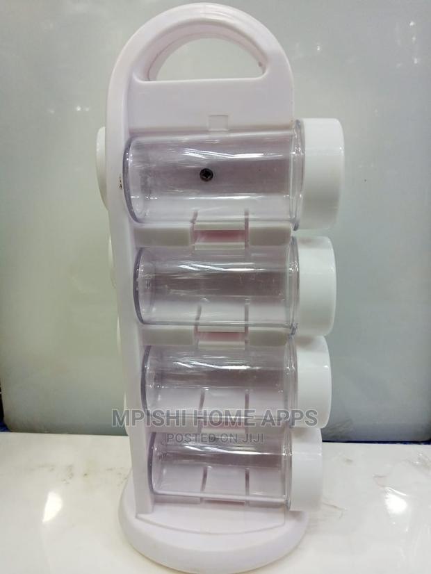8pcs Revolving Spice Rack - thumbnail 5