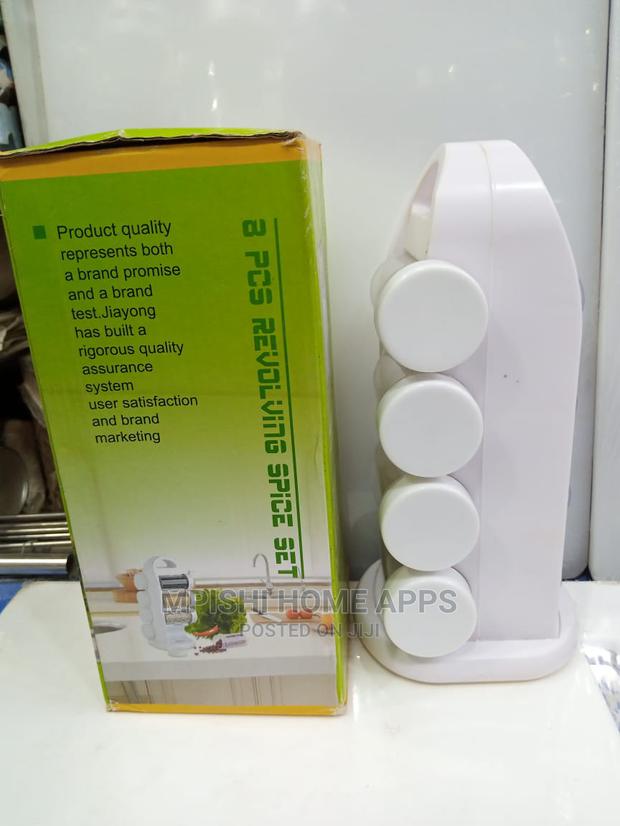 8pcs Revolving Spice Rack - thumbnail 7