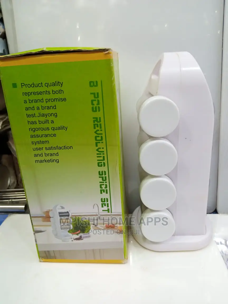 8pcs Revolving Spice Rack