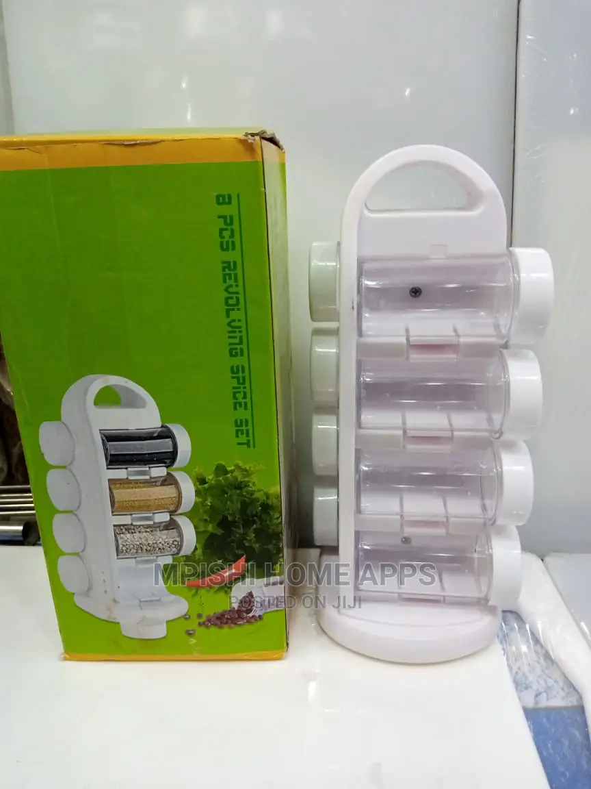 8pcs Revolving Spice Rack