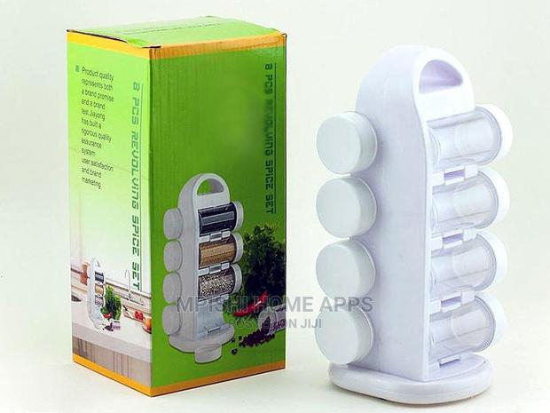 8pcs Revolving Spice Rack - thumbnail 9