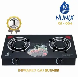 Glass Top Auto Ignition Infared 2 Burner