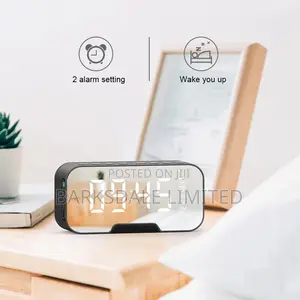 Clock Rechargeable Digital LED Alarm Bluetooth Speaker TFT