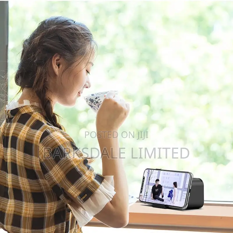 Clock Rechargeable Digital LED Alarm Bluetooth Speaker TFT