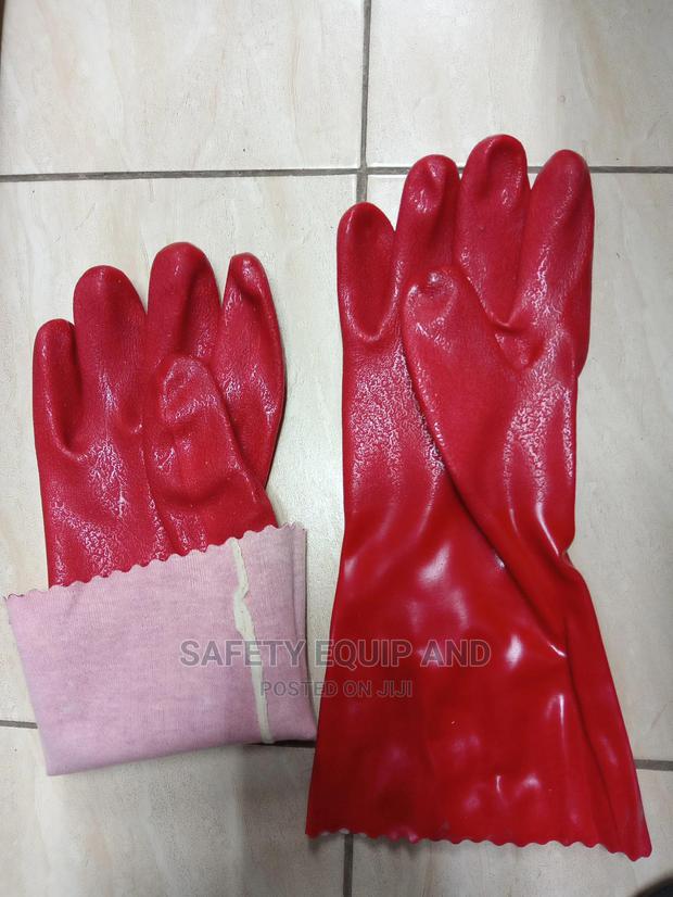 Chemical Gloves-Color Red