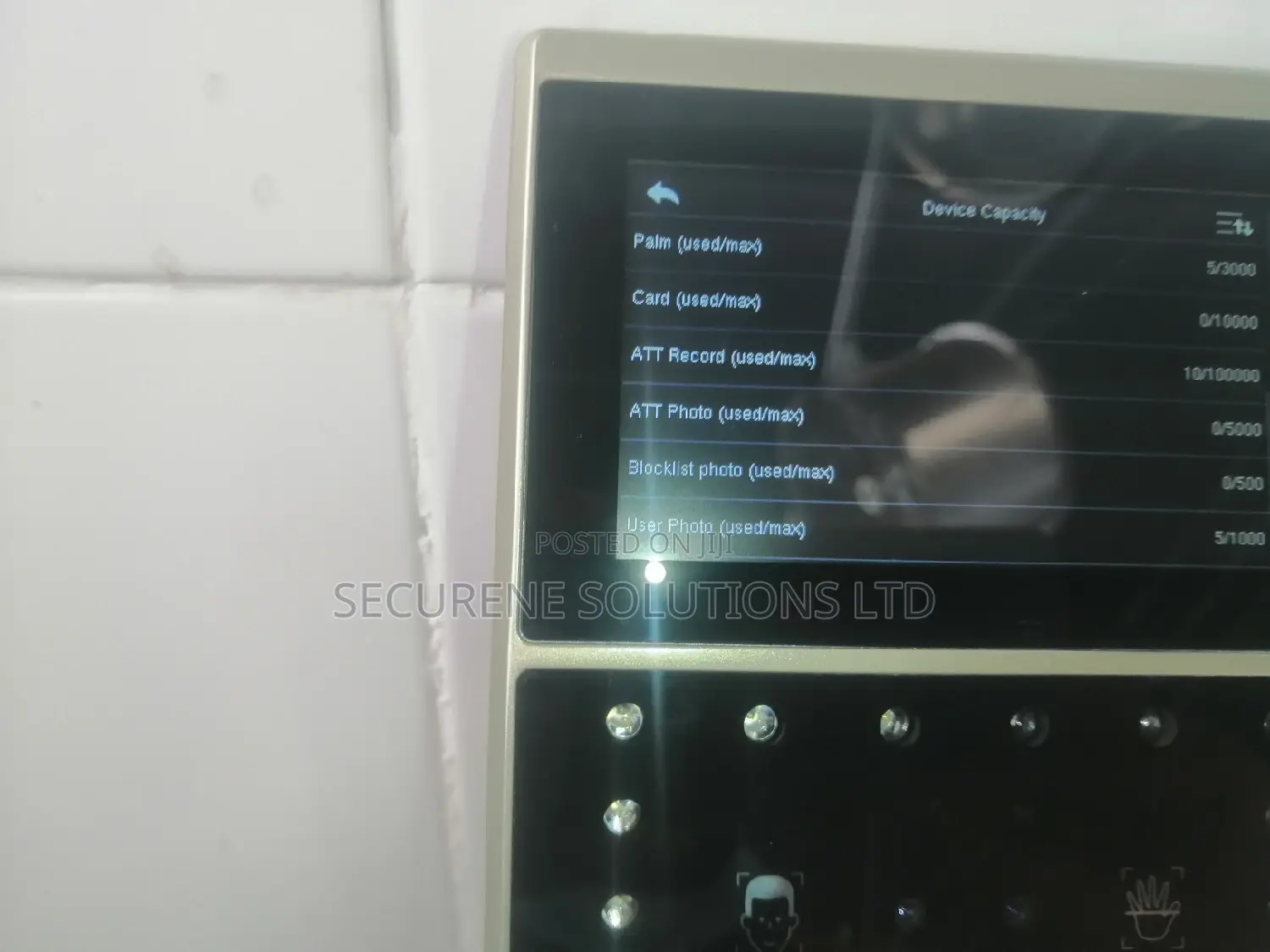 Biometric Zkteco UFACE 800 PLUS