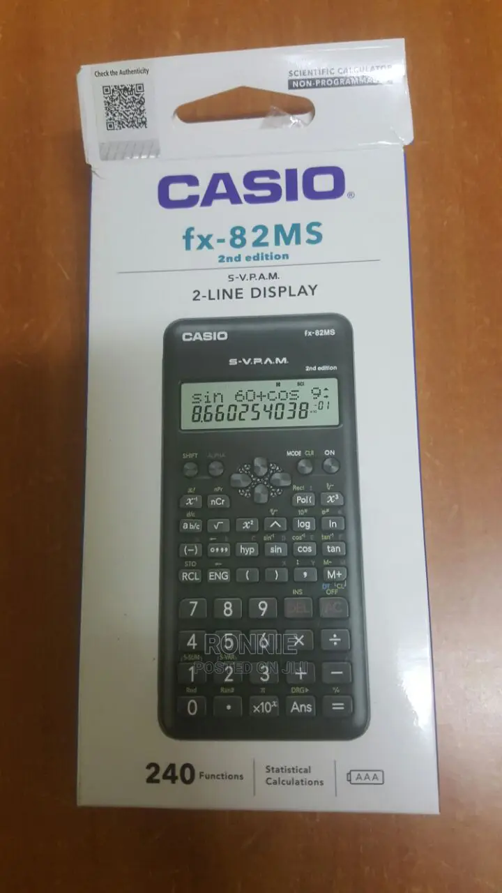 Casio Fx-82ms 2nd Edition Calculator S-V.P.A.M. Original