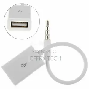 Audio AUX Jack 3.5mm Male to USB 2.0 Type a Female OTG Conve