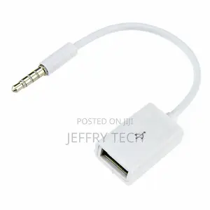 Audio AUX Jack 3.5mm Male to USB 2.0 Type a Female OTG Conve
