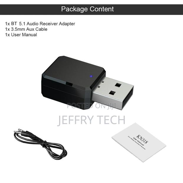 BT5.1 Audio Receiver Adapter 3.5mm AUX Jack USB Dongle Music - thumbnail 3