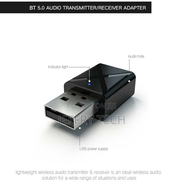 Audio Adapter USB Bluetooth 2-In-1 Transmitter Receiver Mini - thumbnail 2