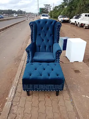 Wing Chair and a Puff