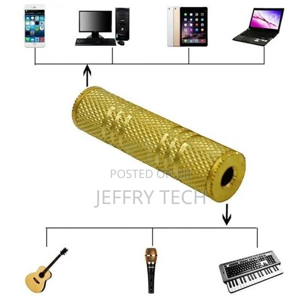 3.5mm Aux Coupler Female to Female Extender Audio Jack Headp