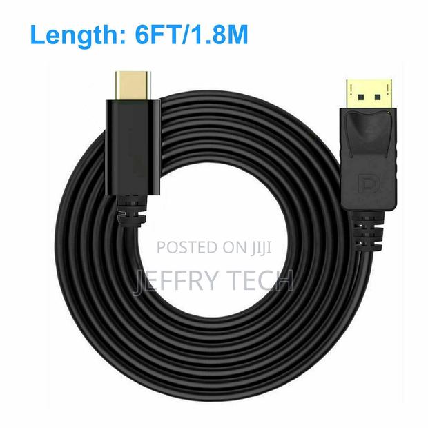 USB-C to Displayport Cable 4K Type-C Convert Standard DP 6ft - thumbnail 3