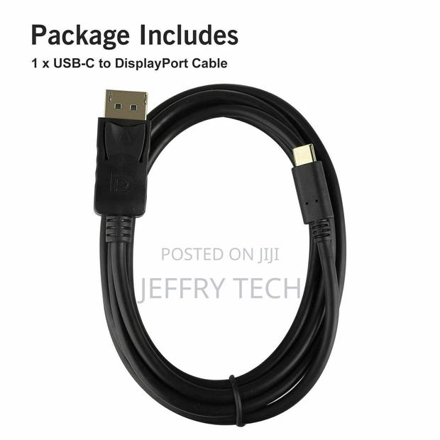 USB-C to Displayport Cable 4K Type-C Convert Standard DP 6ft - thumbnail 4