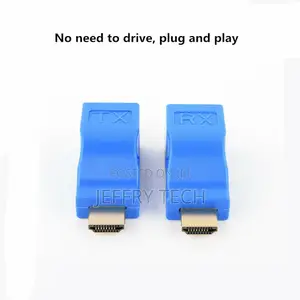 Extender to RJ45 Network Ethernet 4K Adapter HD 1080P via Ca