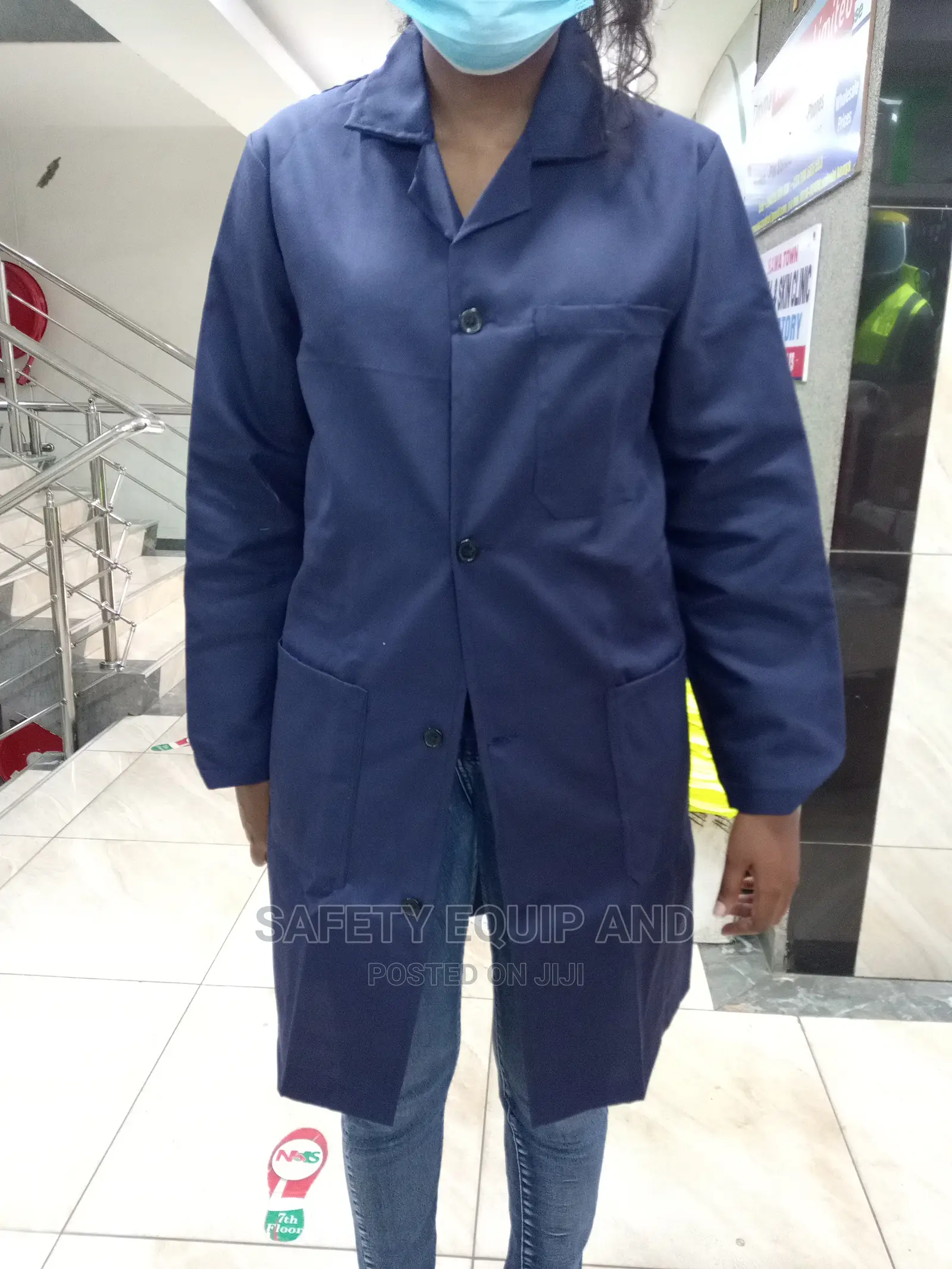 Safety Dust Coats-Slitted-Has Three Pockets