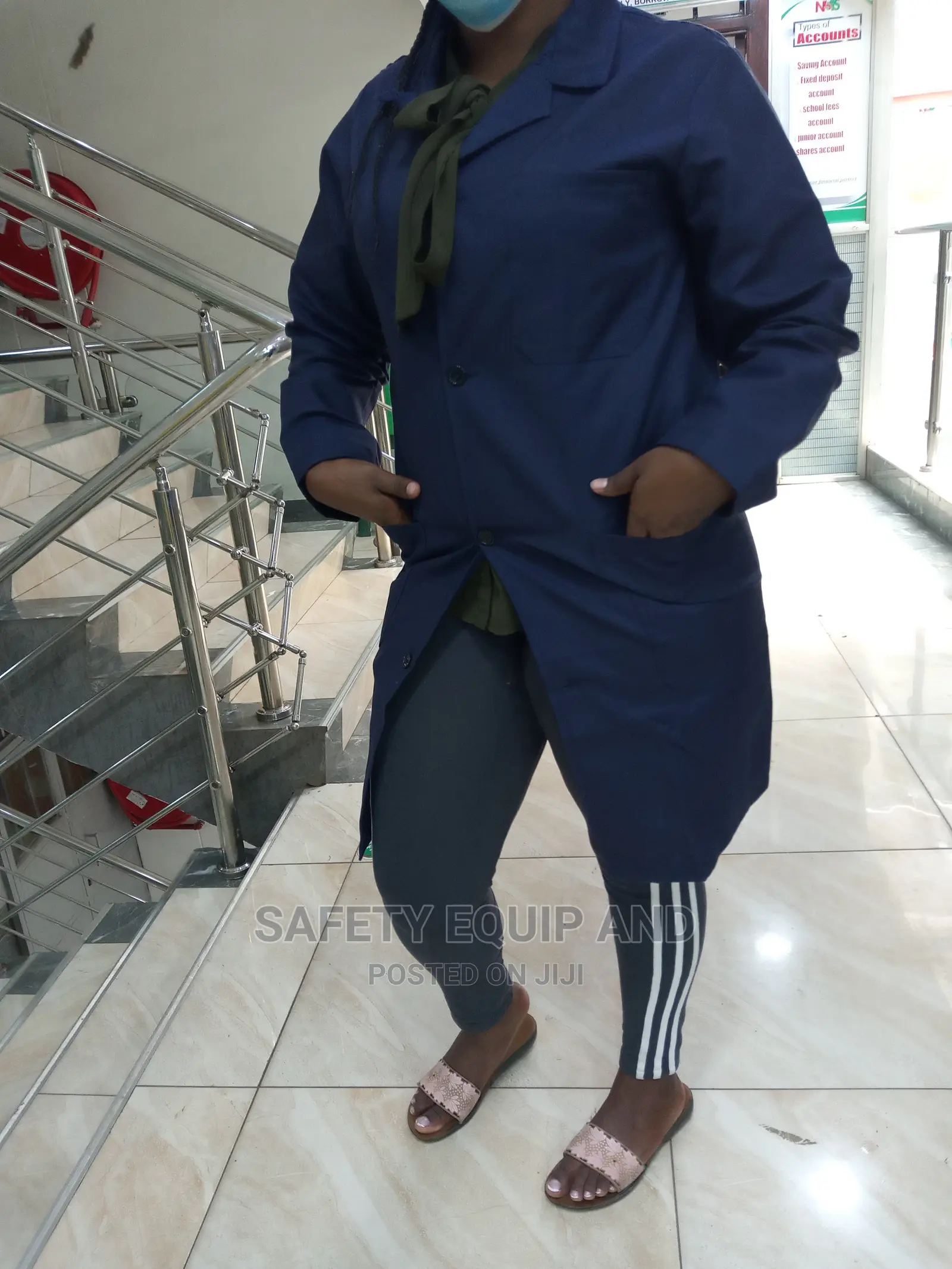 Dust Coats-Navy Blue Dust Costs-Lab Coats