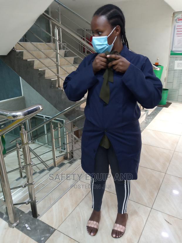 Navy Blue Lab Coats for Sale - main view