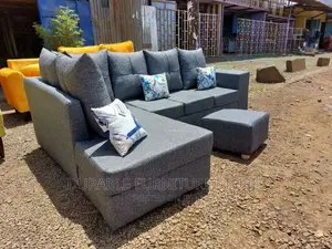Smart L Shaped 6 Seater Grey